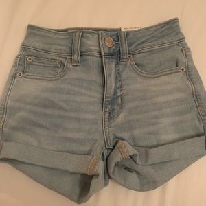 American Eagle high waisted denim shorts